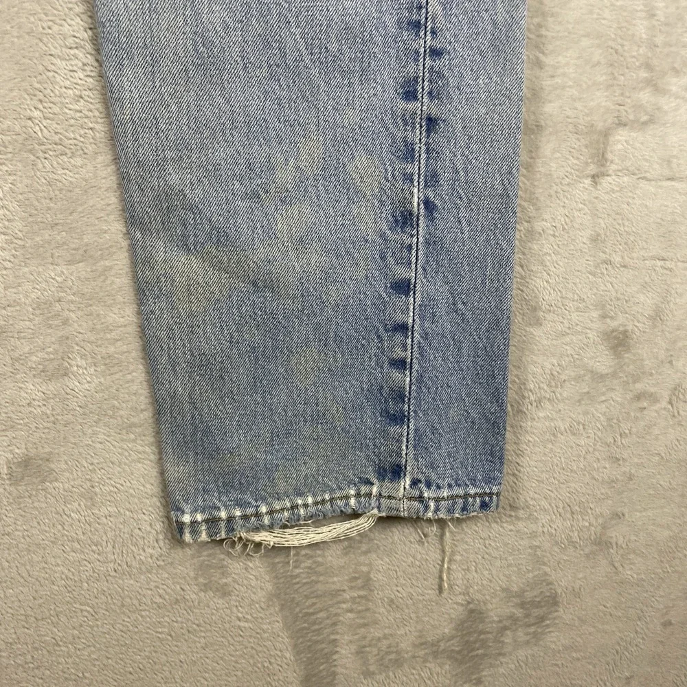 Vtg Levis 501 Jeans Mens 32x34 (fit 30x32) Made in USA 90s Distressed Thrashed